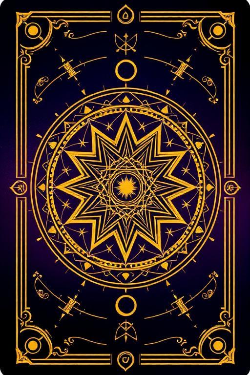 Tarotkarten-Rückseite – Karte zum Aufdecken